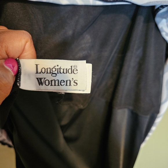 Longitude Swim Dress, Size 24W, Black and White, Beach Summer Pool - Picture 4 of 6